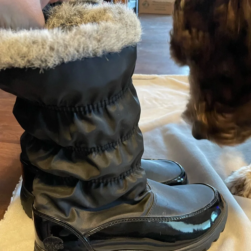 Totes‎ black all weather boots size 7